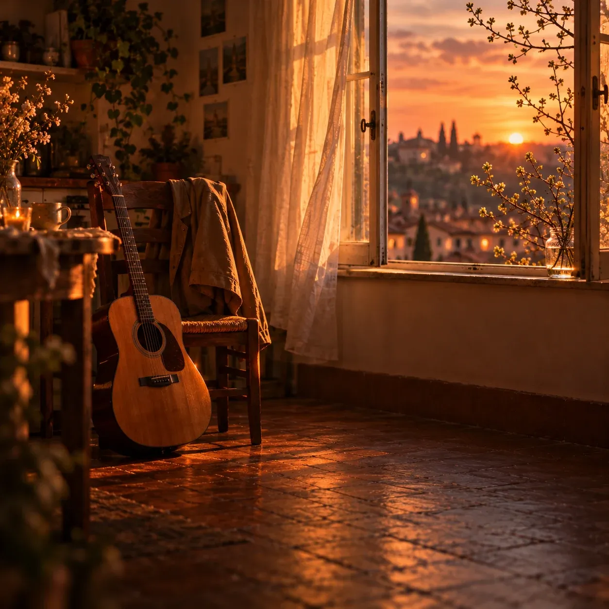 The First Warm Day (Folk Version) – AI 生成的歌曲封面